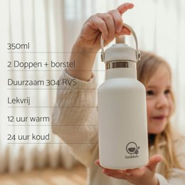 Stainless steel thermos drinking bottle - 350ml