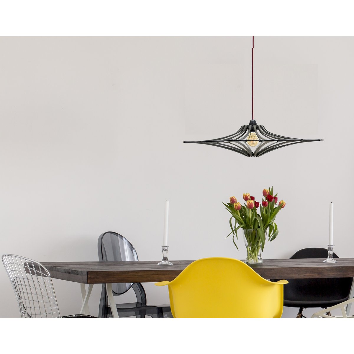 Zawieszenie projekt bois noir śr. 65 cm ŚPIEWAJĄCY CZARNY