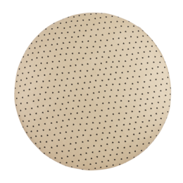 Hoeslaken Jerseydruck Sweet Heart Soft Sand/Schwarz 70x140/150cm