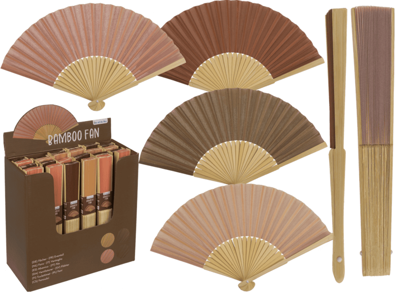 Fan, Natural, 21 cm, bamboo,