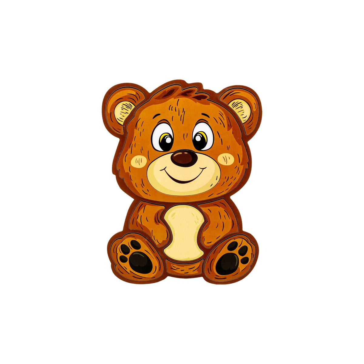 Wooden Bear Puzzle for Kids