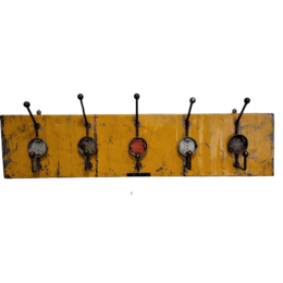 Coat rack 5 hooks made from recycled oil drums upcycling | different colors