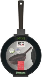 RESTO Koekenpan Ø24 cm Ascella 94009 – Zwart – PFAS-vrije Antiaanbaklaag – Geschikt voor Inductie & Alle Warmtebronnen – Gerecycled Aluminium