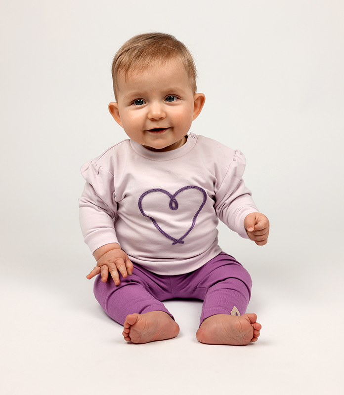 Sweater Heart Baby | Lavendel tåge