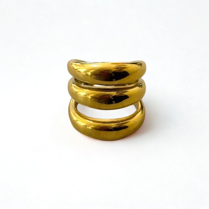 Jiro Adjustable Stainless Steel Ring 