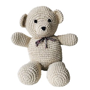 Luna-Leena big bear Luna off white - cotton (incl. donation) hand crocheted in Nepal