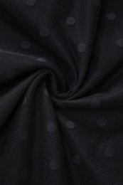EU STOCK Dorothea Black Polka Dot Mesh Halter Dress