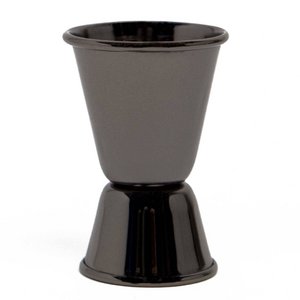 jiggers | Premium cocktail measuring cup 2cl & 4cl | Black stainless steel