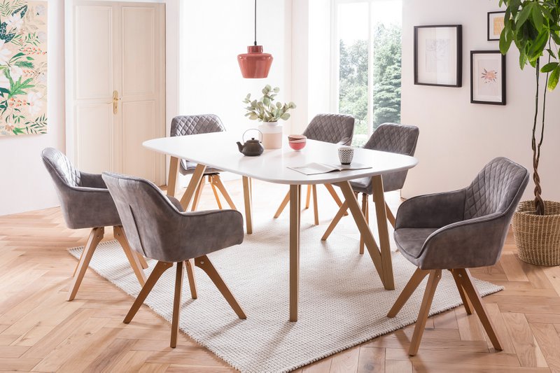 Fauteuil vintage fluweel velours, grijs