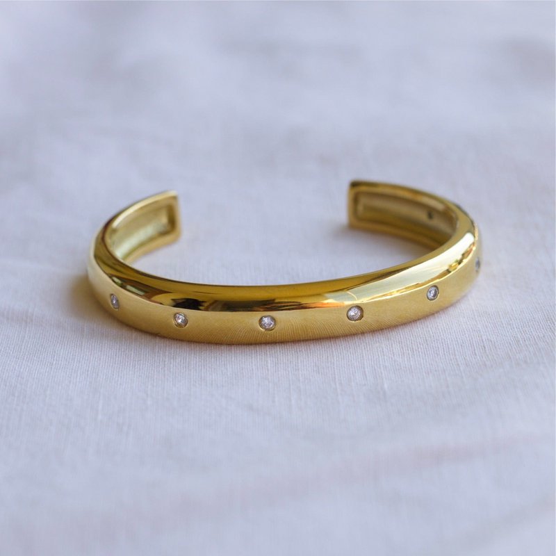 Ann - Bracciale Polsino Con Pietre