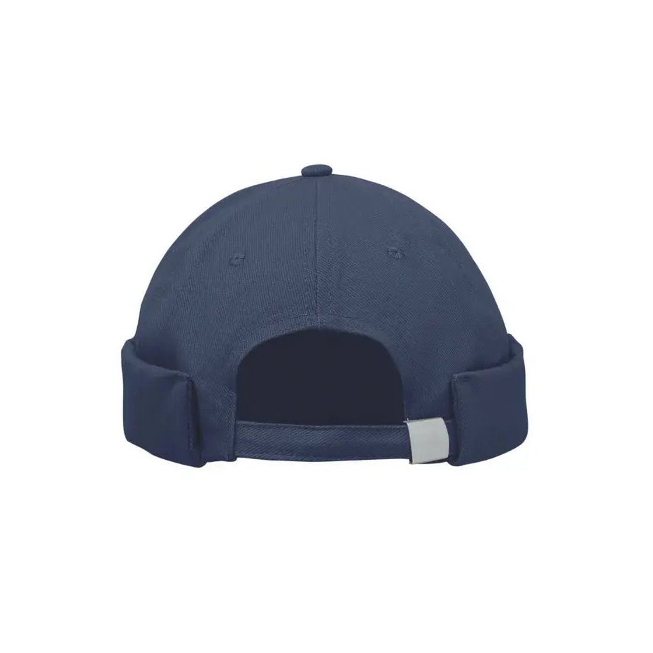 Marineblauwe Docker-muts van zwaar geborsteld katoen – één maat