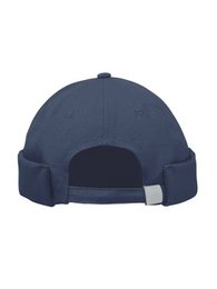 Marineblauwe Docker-muts van zwaar geborsteld katoen – één maat