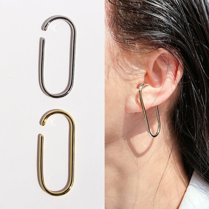 Polsino auricolare minimalista a forma di U: pezzo unico
