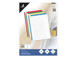 Snelhechtermap Kangaro A4 PP krimp a 5st. assorti