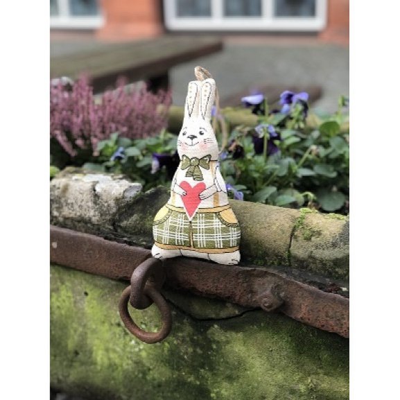 Bunny in bow-tie with a heart