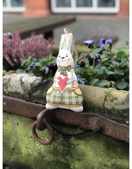Bunny in bow-tie with a heart