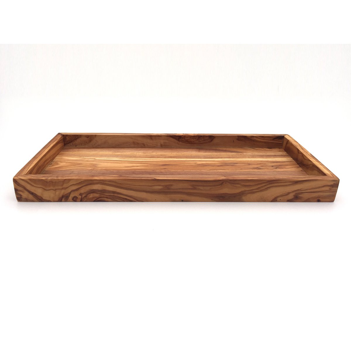 Etagère rectangulaire L. 37 cm Plateau Plateau en bois d'olivier