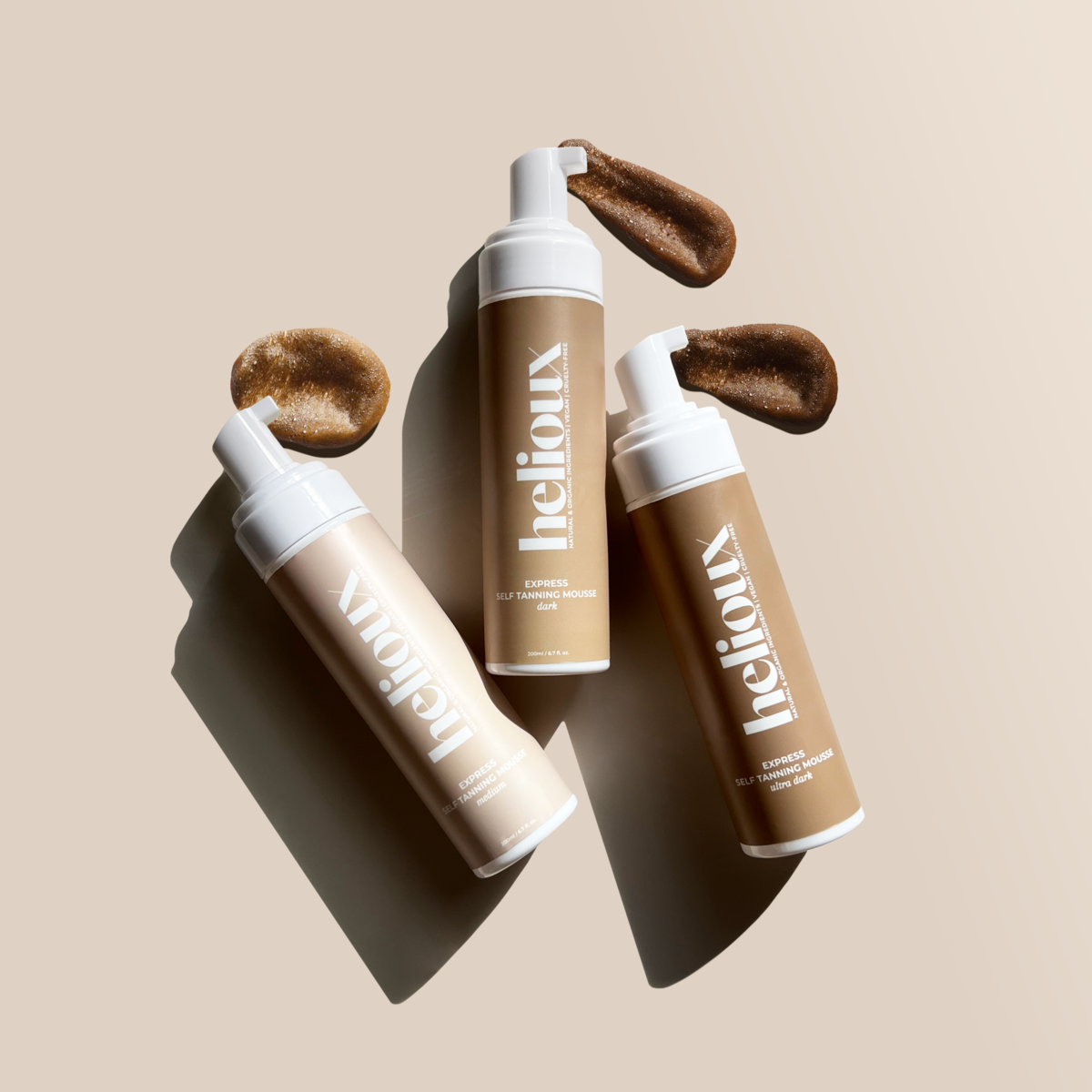 HELIOUX® EXPRESS SELF TAN MOUSSE DONKER