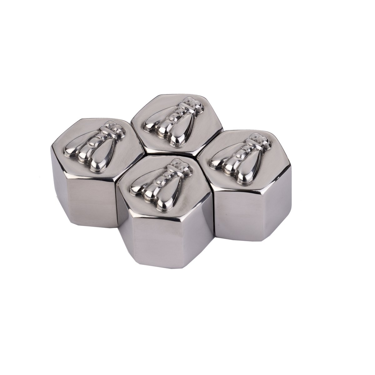 Laguiole di 4 cubetti cubi cubi di acciaio cubico