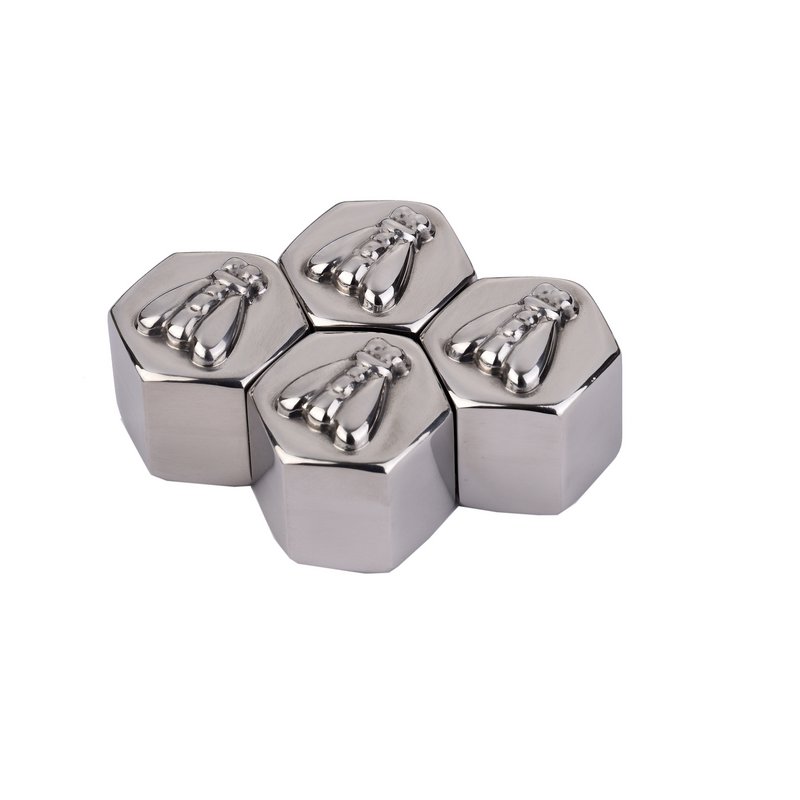 Laguiole di 4 cubetti cubi cubi di acciaio cubico