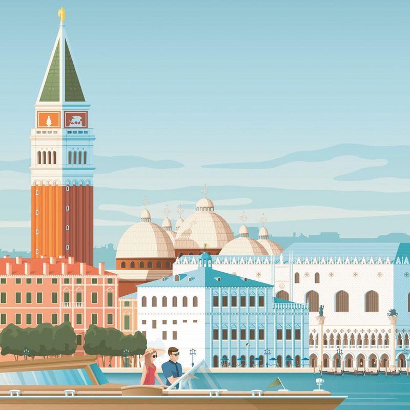 Vintage Venice Poster | Premium poster City Venice Italy