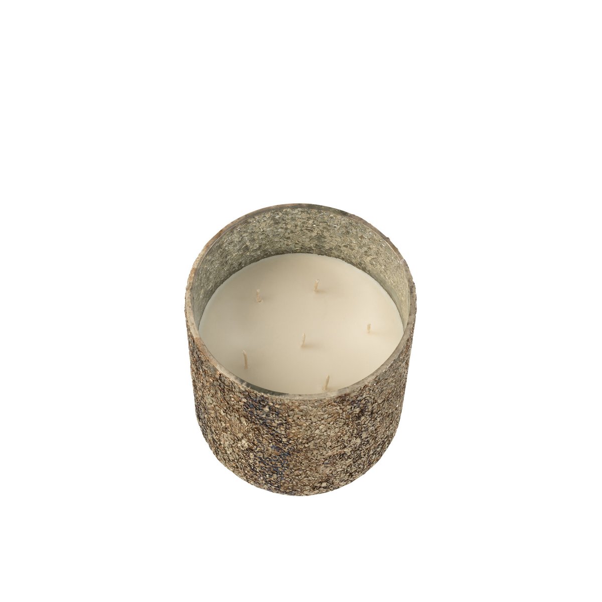 J-Line geurkaars Luxuria - Cookie Crunch - glas - brons - large - 80U