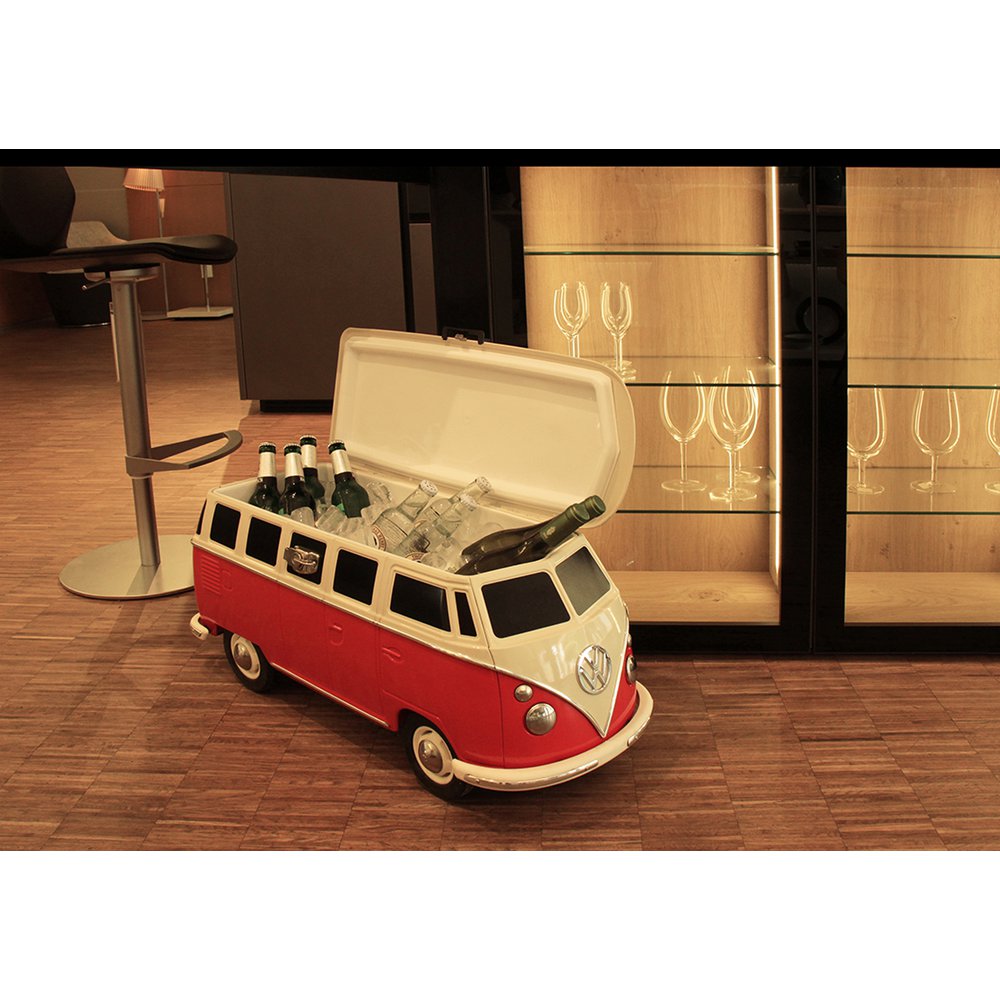 Volkswagen VW T1 Bus mobile tragbare Kühlbox – rot