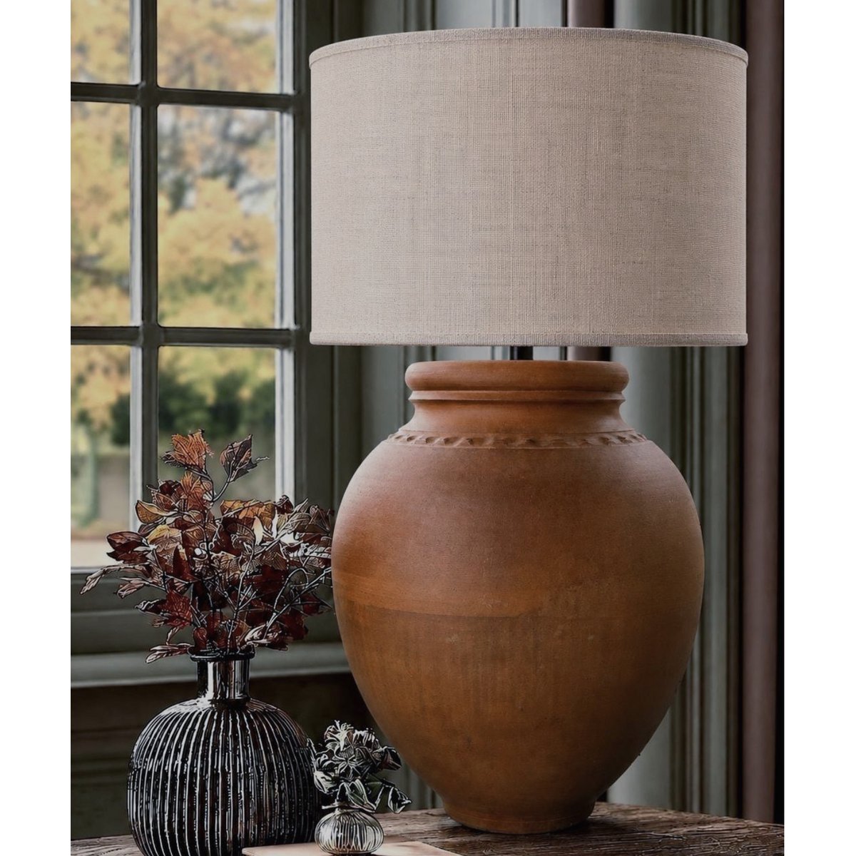 Terracotta no.57 - Timelessly Human Collection - Ceramic table lamp