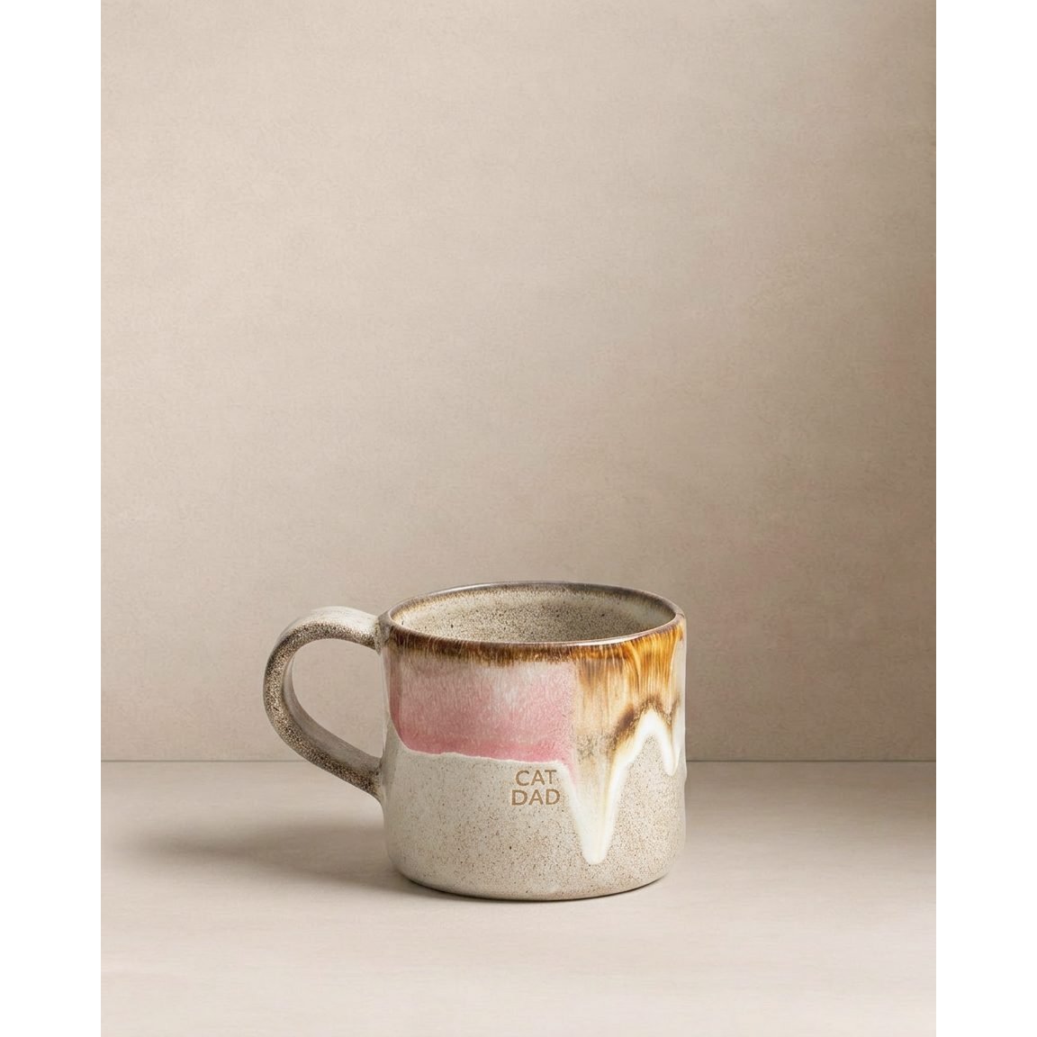 Melting Ice Cream Mug 360ml Cat Dad