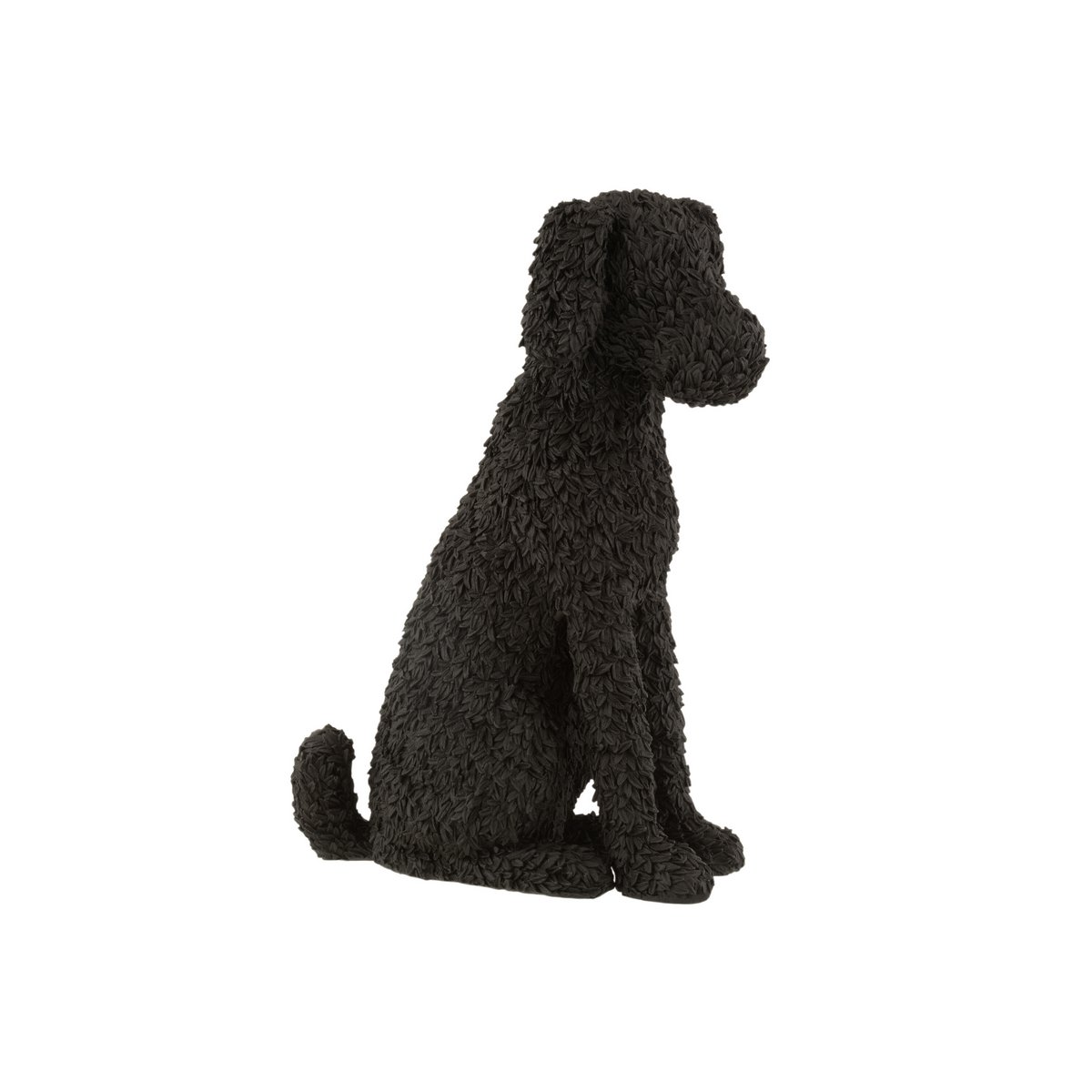 J -Line Decoration Dog Sitting - Polyresin - Sort