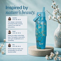 Travel Bottle 900ML - Almond Blossom