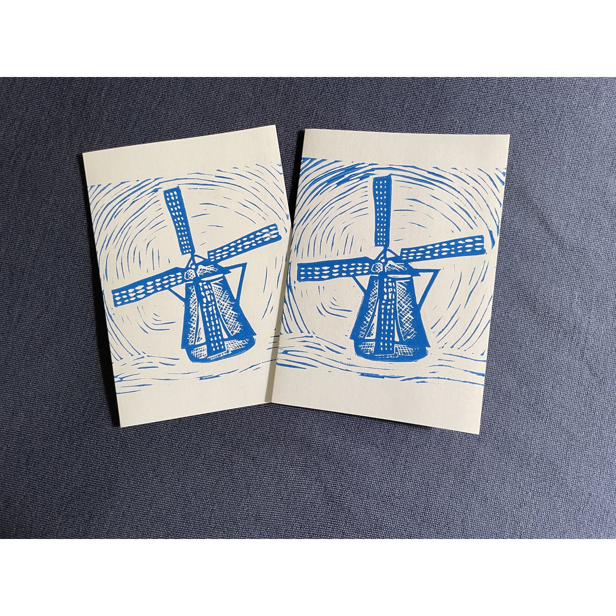 Cartes de vœux bleu néerlandais