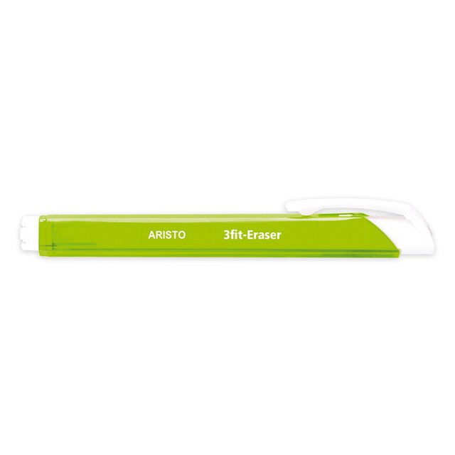Présentoir Aristo gommes 3fit 30 pièces couleurs assorties translucides bleu vert violet