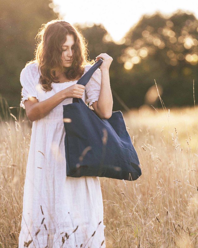 Rima Canvas -Tasche - dunkler Denim