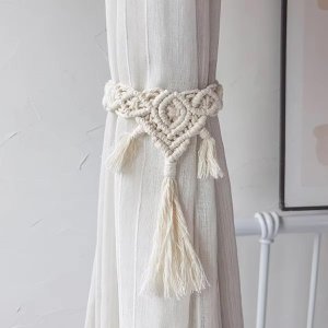 Vorhang-Raffhalter | Gewebt, handgewebt, handwerklich | Baumwolle