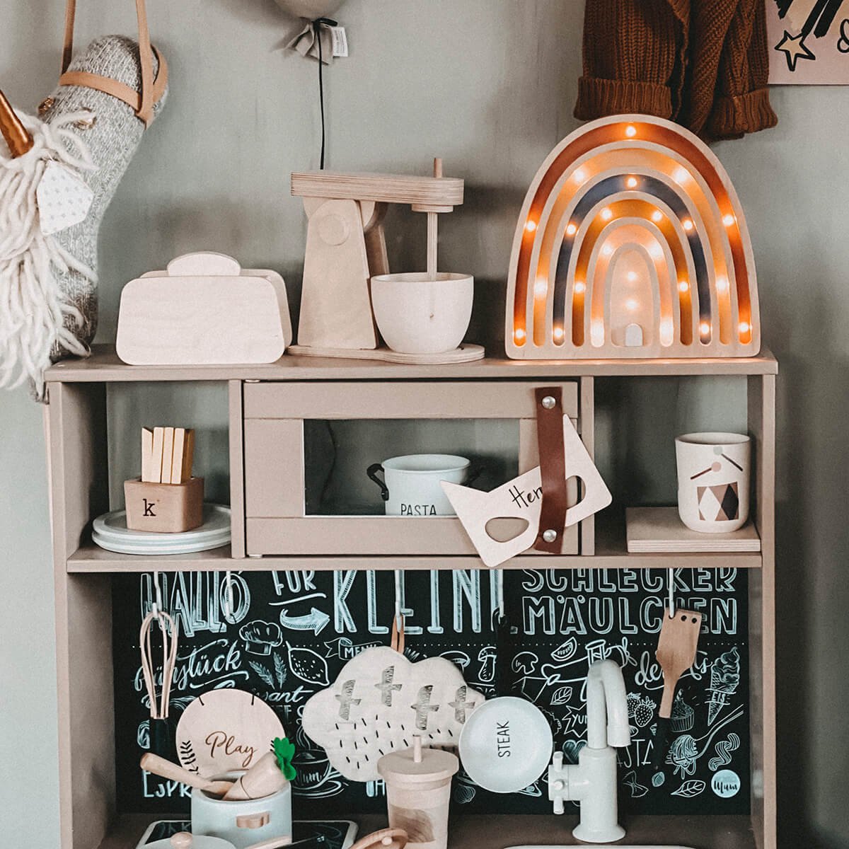 Folia do tablicy i tylny panel do kuchni dziecięcej IKEA