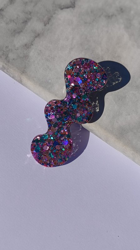⋒ Harpiks hårklippakke - Glitter sommerfugl (8 varer) ⋒