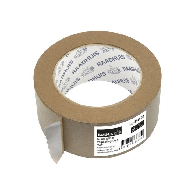 Taśma pakowa ECO Raadhuis papierowa 50mm x 50m