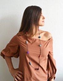 OPTISCH - Lange ketting - Pastelkleuren