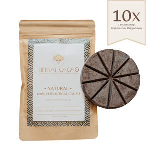 100% Ceremonial Cacao | Natural (10 pieces)