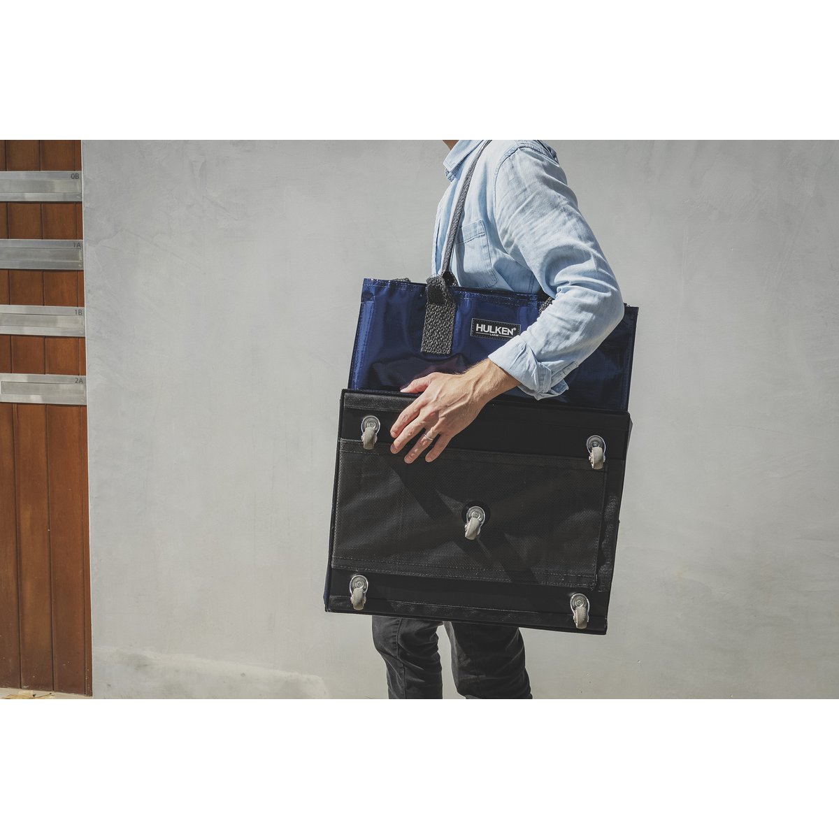 Hulkenbag Large Midnight Blue z wbudowaną osłoną