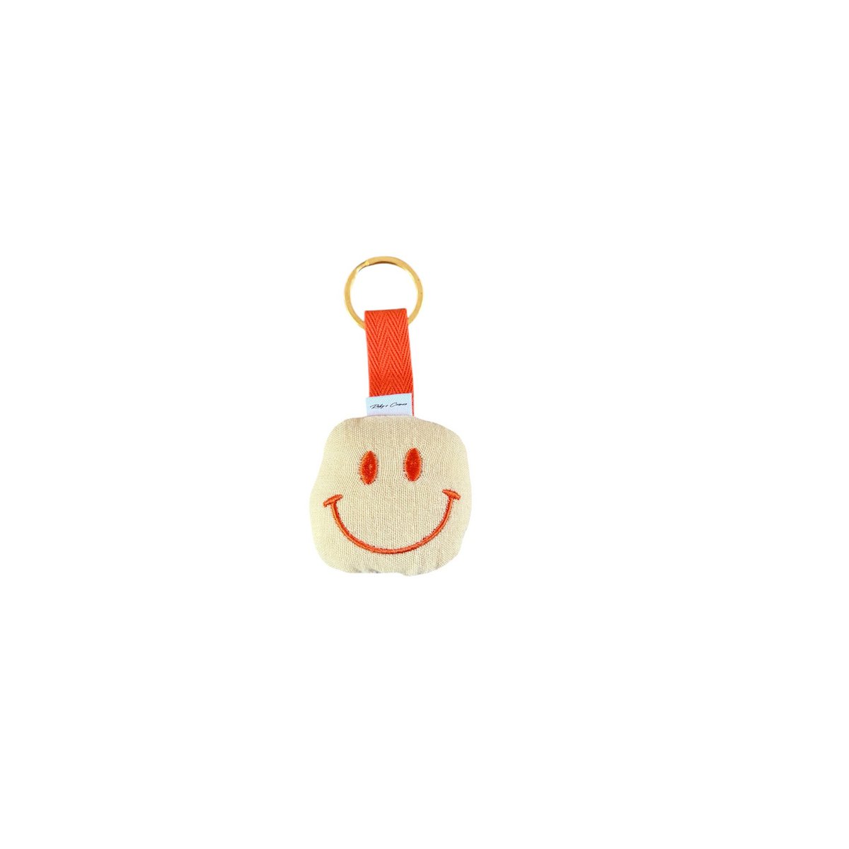 Keychain Smiley - Muslin - Yellow/Orange