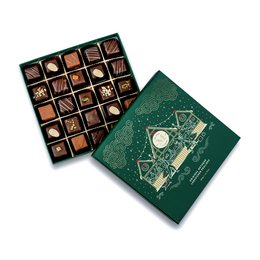 Grande Christmas Gingerbread Chocolate Box - Verde