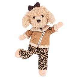 Plush toy, Lucky Doggy, Lucky Fendy: Leopard Outfit 38cm