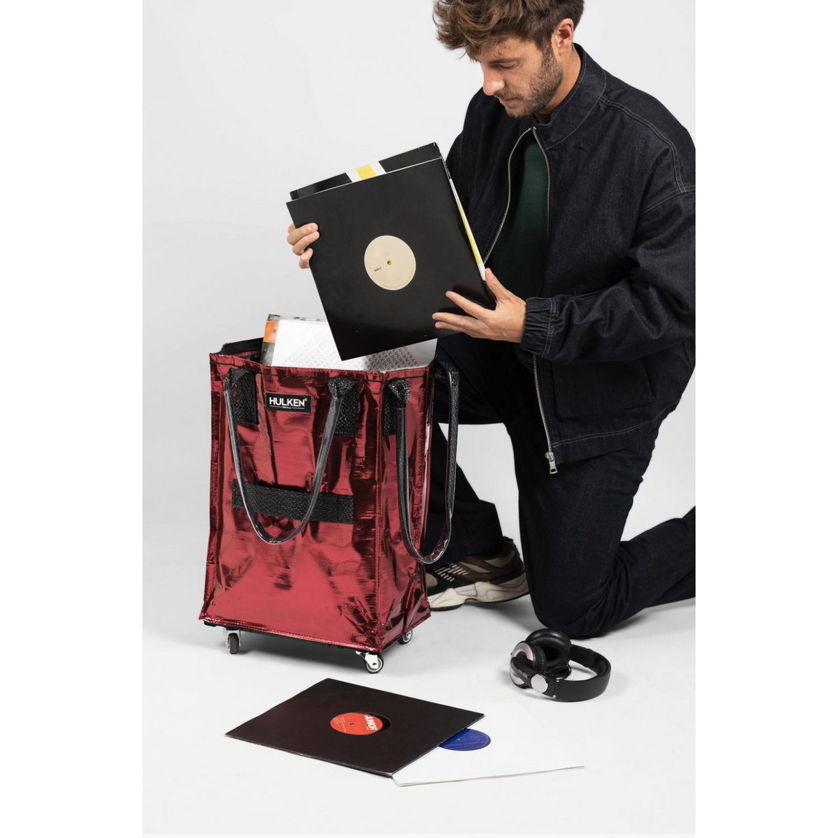 Hulkenbag Small Cosmic Red met ingebouwde Cover