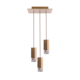 Lampe/One Messing Trio Lysekrone