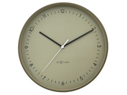 Vægur NeXtime Berlin L 40cm khaki aluminium