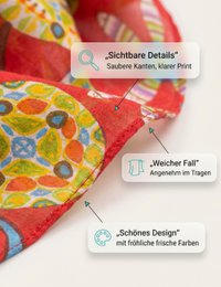 Sunsa set de 3 bufandas de lazo, bufanda de lazo para mujer, pañuelo redondo hecho de 100% algodón, bufanda de tubo para ella, bufanda redonda para verano/primavera/otoño