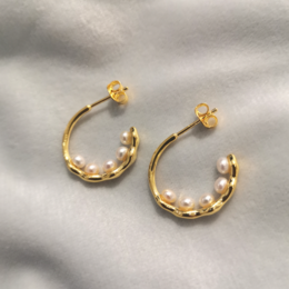 Boucles d'oreilles perles Armelle