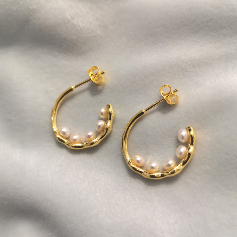Boucles d'oreilles perles Armelle